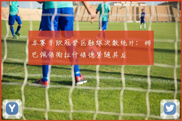 本赛季欧冠禁区触球次数统计：姆巴佩领衔拉什福德紧随其后